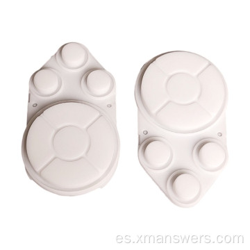 almohadilla de botón de goma de silicona retroiluminada con corte láser